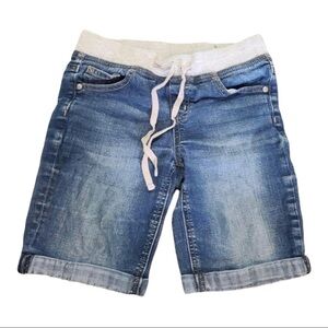 JUSTICE Bermuda Blue Denim Shorts Size 10